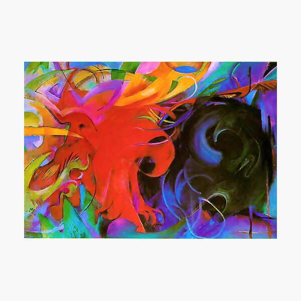 Item preview, Fighting Forms - 1914 (Franz Marc) Digitally Enhanced designed and sold by Mr. Gattax.