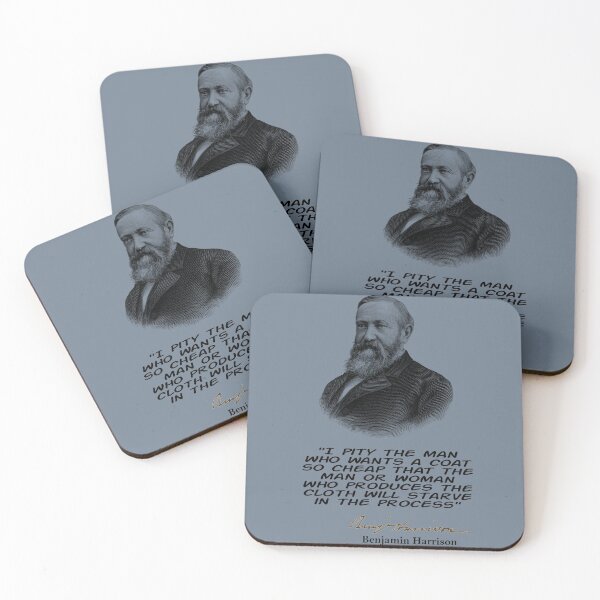 Item preview, Benjamin Harrison quote about Labor designed and sold by fuzzynautilus.