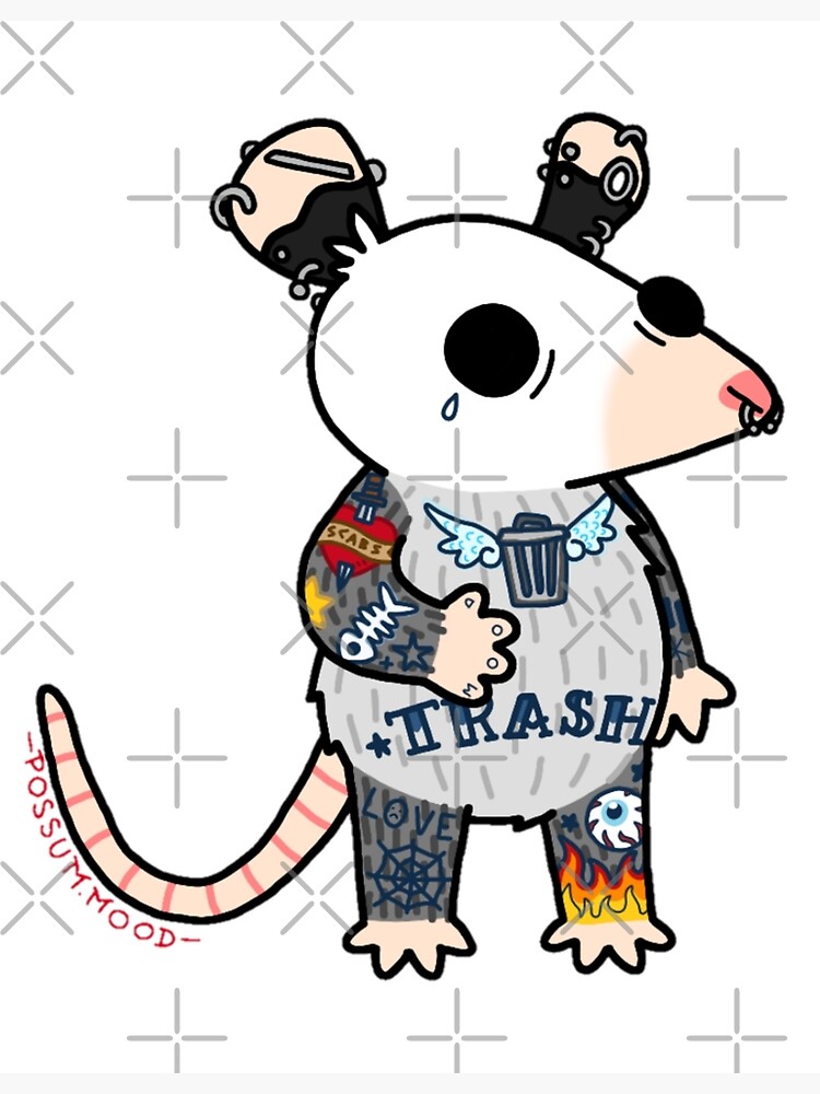 Thumbnail 3 of 3, Poster, Tattoo Possum designed and sold by possum-mood.