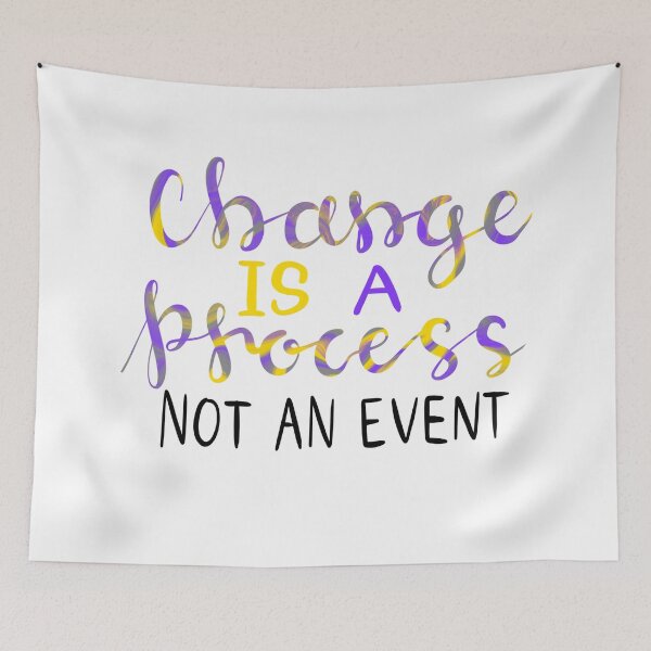 Item preview, Change is a process, not an event designed and sold by CatJohnCranston.