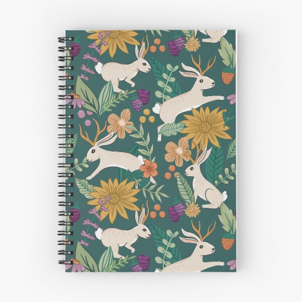 Item preview, Floral Jackalopes designed and sold by latheandquill.