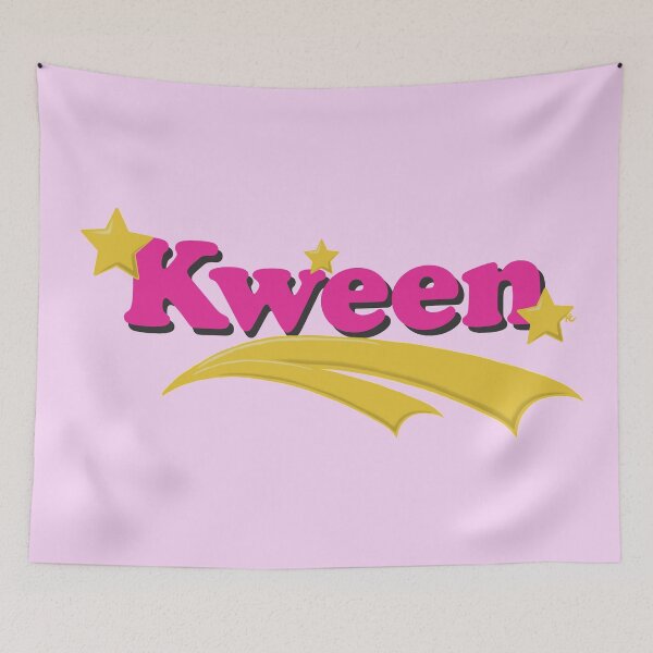 Item preview, Hot Pink Kween - Rainbow and Stars designed and sold by The White Bat.