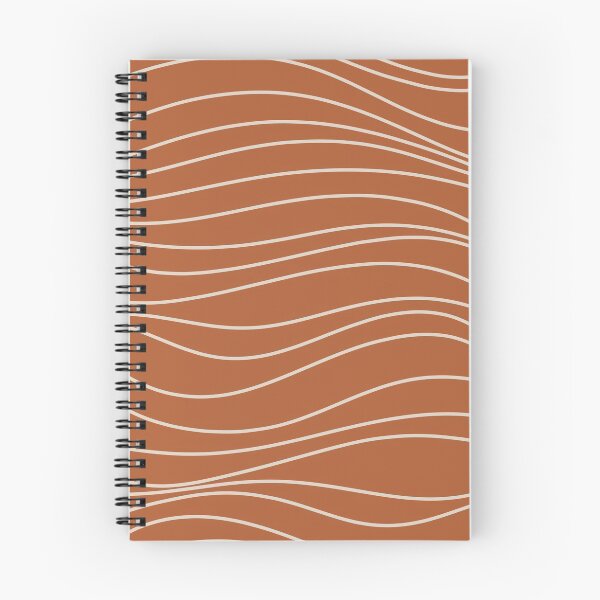 Item preview, Terra Waves - Minimalist Abstract Line Pattern in Clay and Putty designed and sold by kierkegaard.