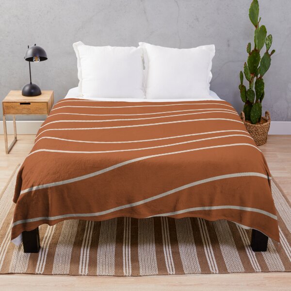 Item preview, Terra Waves - Minimalist Abstract Line Pattern in Clay and Putty designed and sold by kierkegaard.