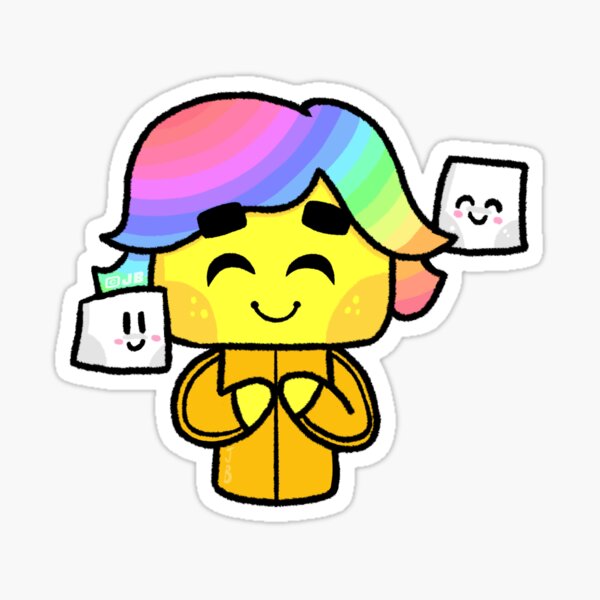 Item preview, Cute Rainbow Tofuu designed and sold by FunnehGacha.