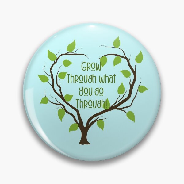 Item preview, Grow Through What You Go Through! (On Blue) designed and sold by PawsitiveMum.