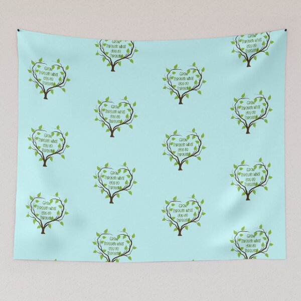 Item preview, Grow Through What You Go Through! (On Blue) designed and sold by PawsitiveMum.