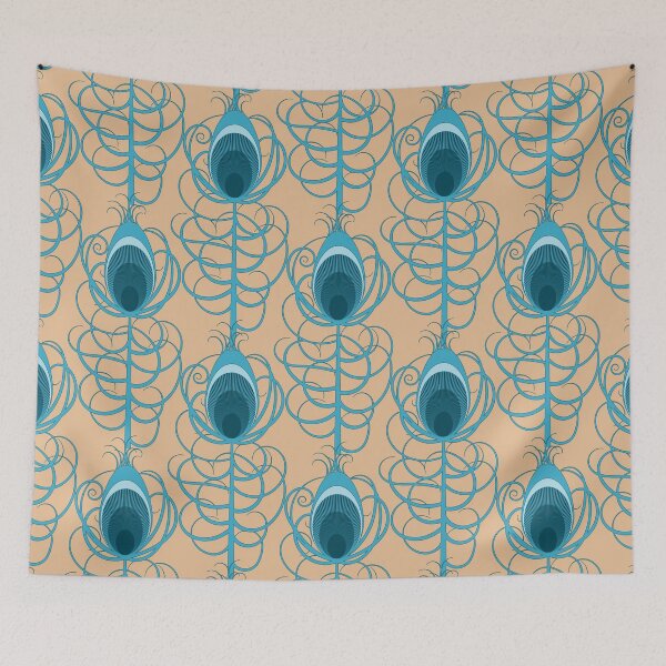 Item preview, Art nouveau peacock feather designed and sold by SuhePattern.