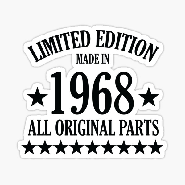 limited edition 1968 Sticker