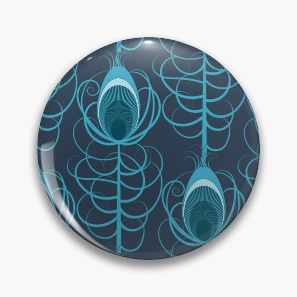 Item preview, Pluma de pavo real art nouveau designed and sold by SuhePattern.