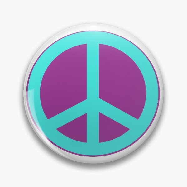 Item preview, Purple and teal peace sign designed and sold by Abbse10.
