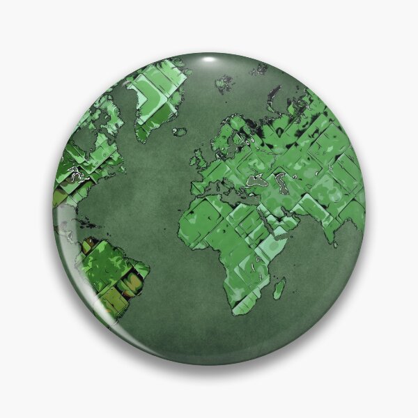 Artikelvorschau, Weltkartenkunst grün #map #worldmap entworfen und verkauft von JBJart.