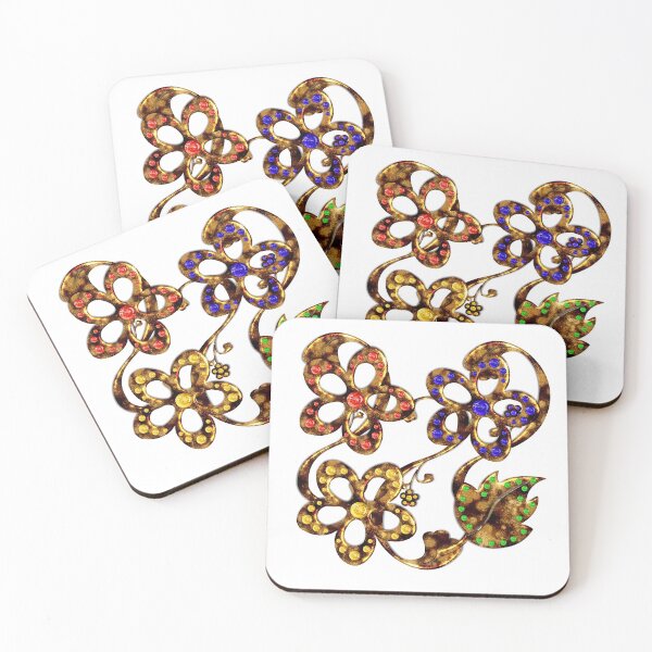 Item preview, Gorgeous flowers with rhinestones designed and sold by Iuliia Nerd.