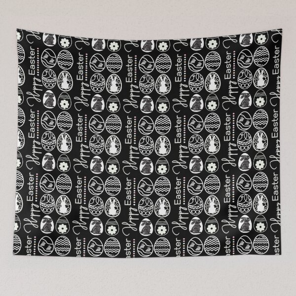 Item preview, Happy Easter elegant monochromatic design designed and sold by LaPaoTorres.