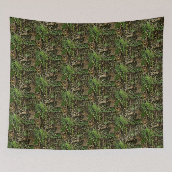 Item preview, NORTHERN LEOPARD FROG IN THE GRASS designed and sold by Artter20.