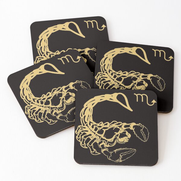 Item preview, Scorpio Zodiac Star Sign Gold designed and sold by WearWolfDesigns.
