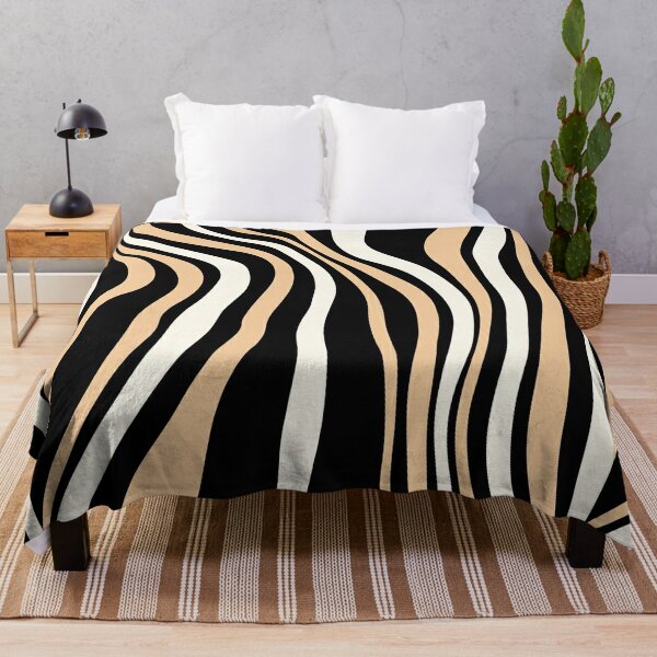 Black And Cream Throw Blankets for Sale Redbubble