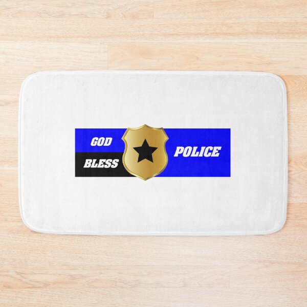 Artikelvorschau, Dünne blaue Linie, Gott segne die Polizei entworfen und verkauft von Your Treasures.