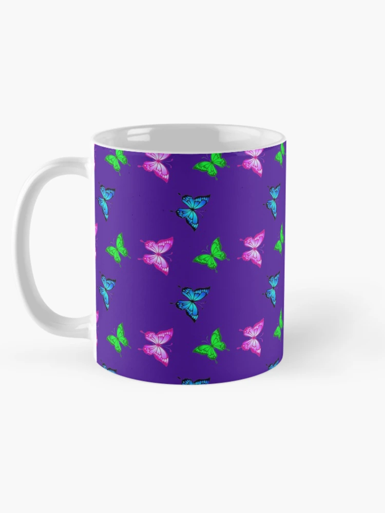 Thumbnail 5 of 6, Coffee Mug, Colorful Butterfly Pattern designed and sold by Rell1970.