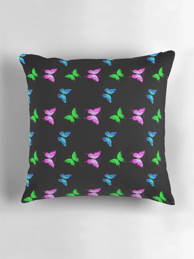 Thumbnail 3 of 4, Pillow, Colorful Butterfly Pattern designed and sold by Rell1970.