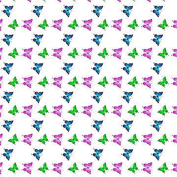 Artwork thumbnail, Colorful Butterfly Pattern by Rell1970