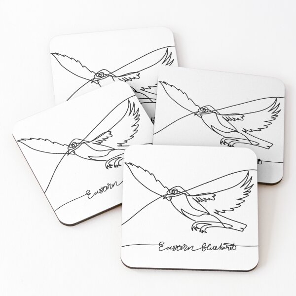 Item preview, Single Line Eastern Bluebird designed and sold by MiliMarron.