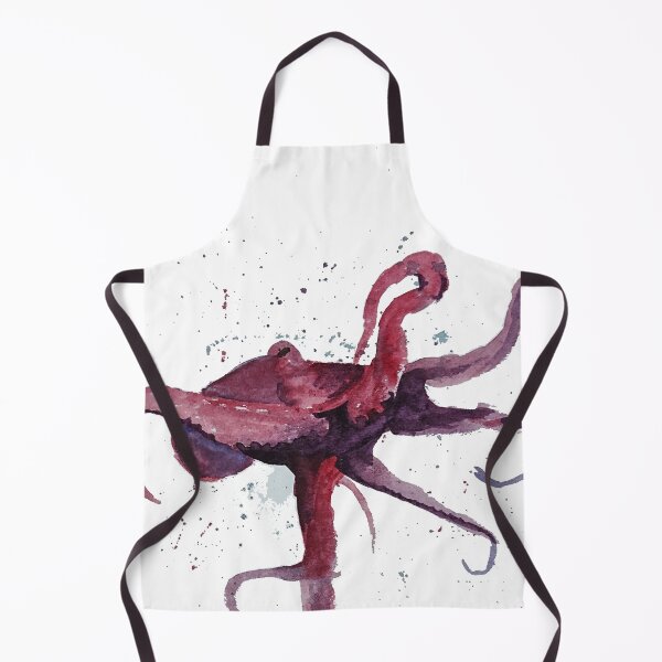 Item preview, Loose and splashy watercolour octopus designed and sold by rosiebeeston.