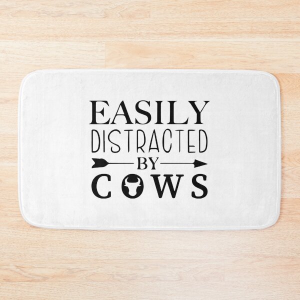 Item preview, Easily Distracted By Cows - Funny T-Shirt, Gift For Birthday designed and sold by Re Ka.