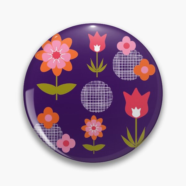 Item preview, Retro Floral Pattern Cute Colorful Design designed and sold by Artification.