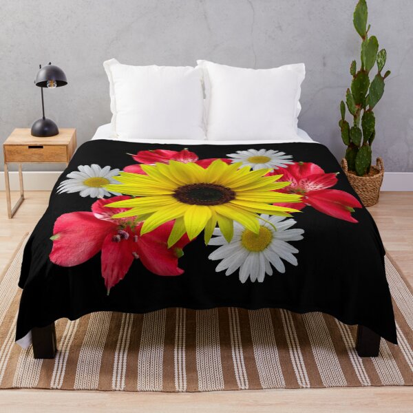Item preview, Bouquet of flowers, sunflower, daisies, red flowers designed and sold by rhnaturestyles.