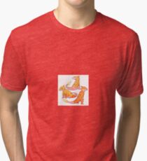 Realistic charmander pokemon Tri-blend T-Shirt