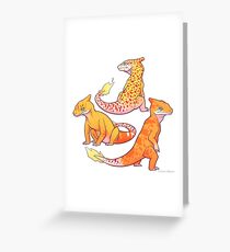 Realistic charmander pokemon Greeting Card