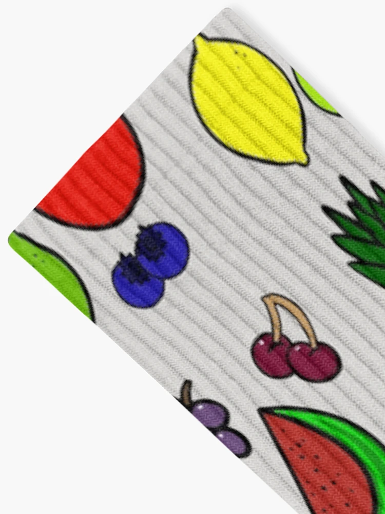 Thumbnail 2 of 5, Socks, Assorted Fruity Pattern designed and sold by HallidayDesigns.