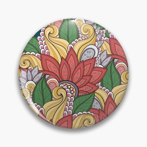Item preview, Doodle Pattern with Floral Motifs designed and sold by lissantee.