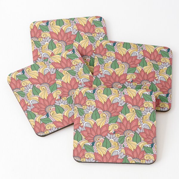 Item preview, Doodle Pattern with Floral Motifs designed and sold by lissantee.