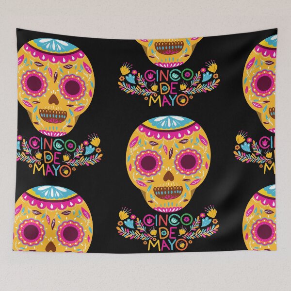 Item preview, Cinco de Sugar Skull designed and sold by Mamalia.