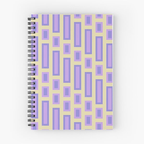 Item preview, Retro Rectangles Purple on White designed and sold by Miranda Benson.