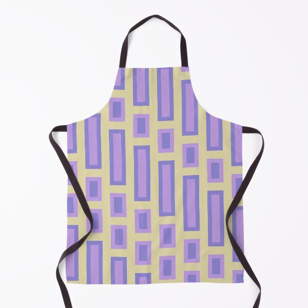 Item preview, Retro Rectangles Purple on White designed and sold by Miranda Benson.