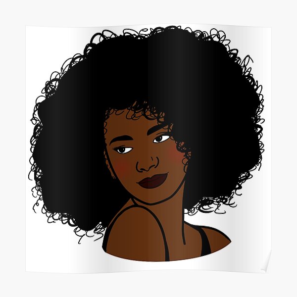 Posters Sur Le Theme Curly Girl Redbubble