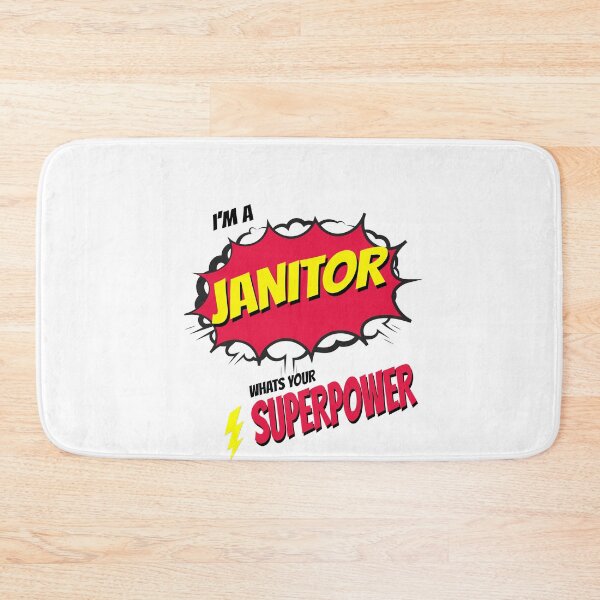 Item preview, I AM AN JANITOR WHATS YOU SUPERPOWER designed and sold by 30-Merch.
