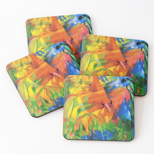 Item preview, Animals In A Landscape - 1914 (Franz Marc) Digitally Enhanced designed and sold by Mr. Gattax.
