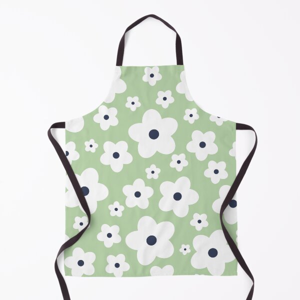 Item preview, White and Blue Daisy Flower Pattern designed and sold by fabibar.