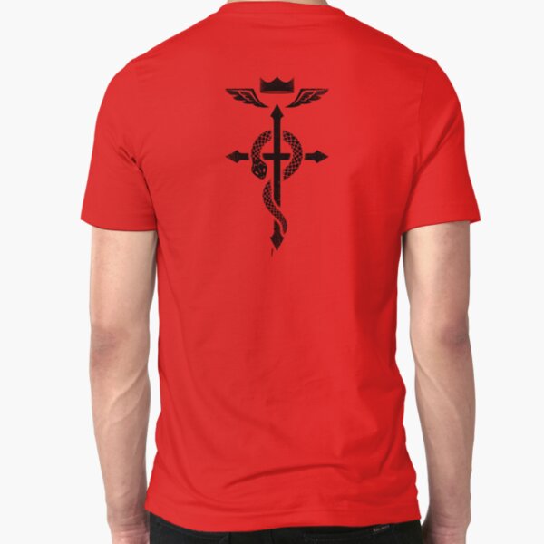Fullmetal Alchemist Flamel - Black Slim Fit T-Shirt