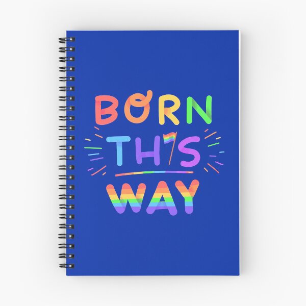 Item preview, Born this way Rainbow Pride Funny Colorful Lettering Gift product designed and sold by No Limits T-Shirts.