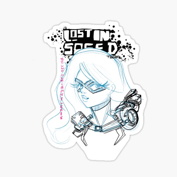 Masquée même dans le cyberpunk Sticker