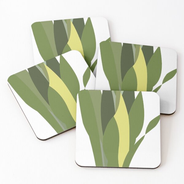 Item preview, Abstract Sansevieria in Yellow Pot designed and sold by MIDdesigns.
