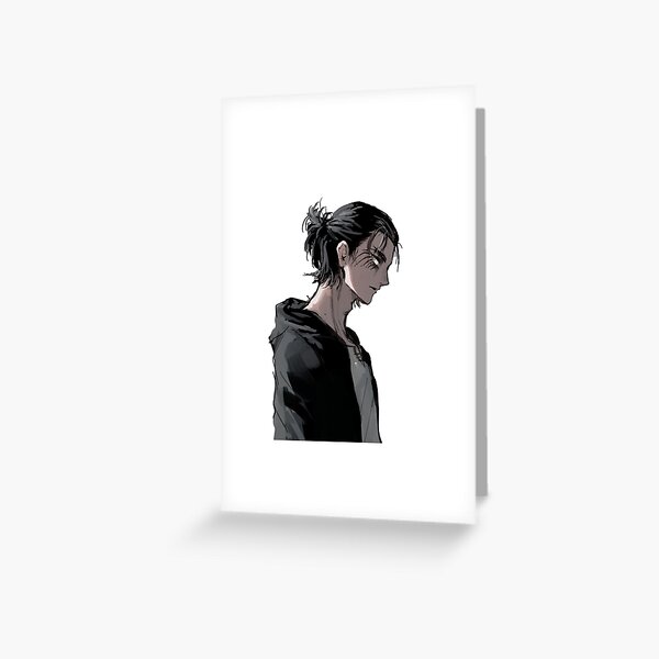 Eren Yeager Bun Greeting Cards Redbubble
