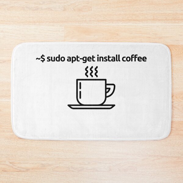 Item preview, linux sudo apt get install coffee funny linux command line  designed and sold by DevDn.