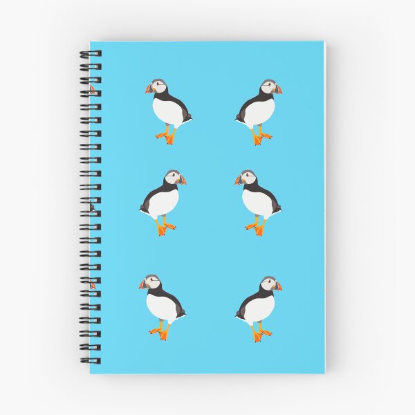 Item preview, Puffin bird pattern blue  designed and sold by ManjaDesign.