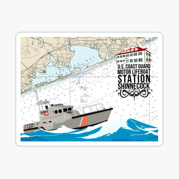 Item preview, Chart Art - Coast Guard Station Shinnecock designed and sold by AlwaysReadyCltv.